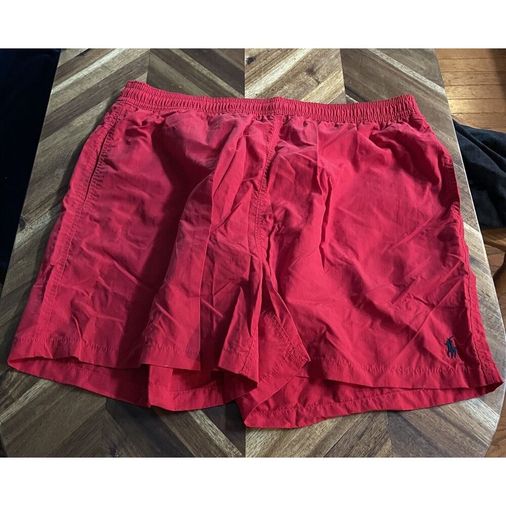 Polo Ralph Lauren Swim Shorts Mesh Lined‎ Drawstring Vintage 90s Mens XXL
